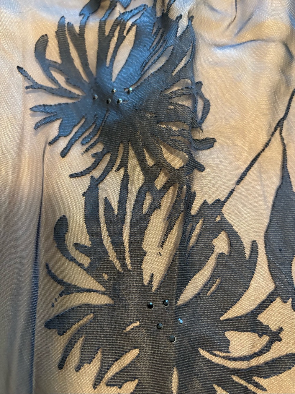 Laundry By Shelli Segal Black Sheer Floral Maxi Dress - Picture 3 of 4